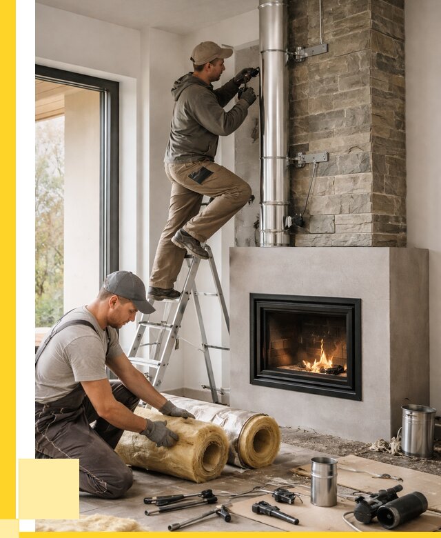 Монтаж дымоходов для каминов в Колпине от 15473 р. ЭриданКлп