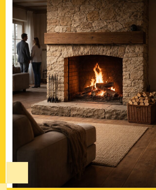 Открытые камины под ключ в Колпине от 154725 р. ЭриданКлп