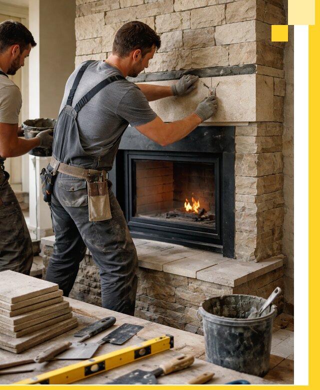 Проектирование и установка открытых каминов в Колпине