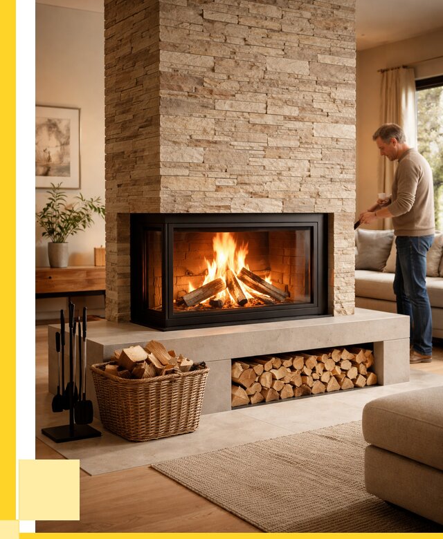 Дровяной камин под ключ в Колпине от 206300 р. | ЭриданКлп