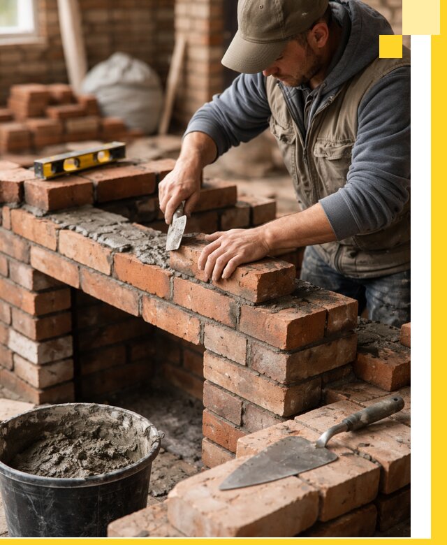 Кладка каминов под ключ в Колпине профессиональная отделка и монтаж