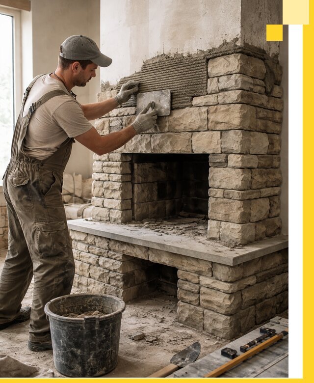 Строительство каминов под ключ в Колпине от проектирования до монтажа