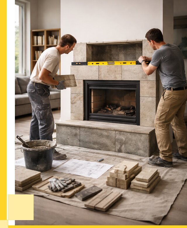 Монтаж каминов и установка в Колпине от 46418 р. | ЭриданКлп