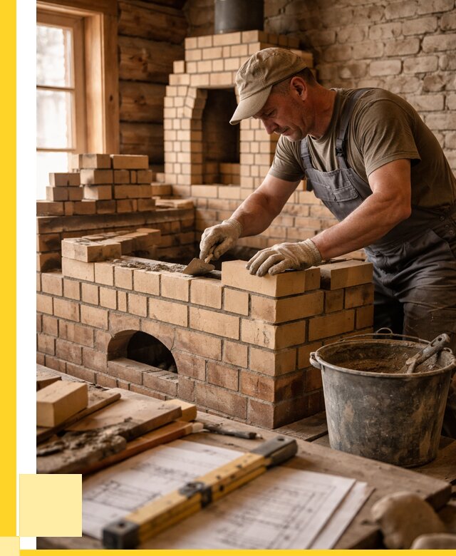 Кладка печей из кирпича в Колпине цены от 30945 р. - ЭриданКлп