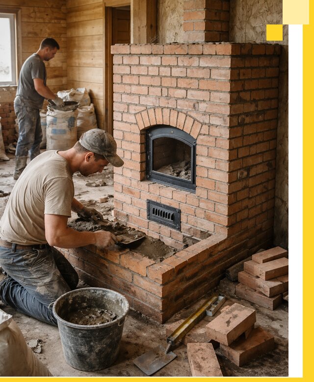 Профессиональное строительство печей в Колпине под ключ