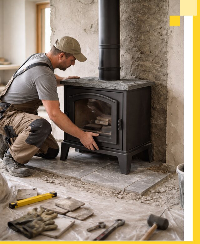 Профессиональный монтаж печей и каминов в Колпине под ключ