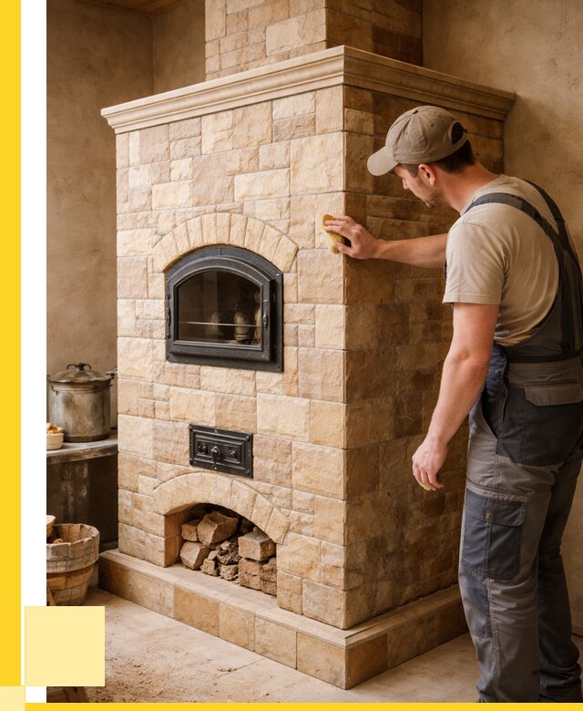 Облицовка печей в Колпине от 4642 р. под ключ | ЭриданКлп