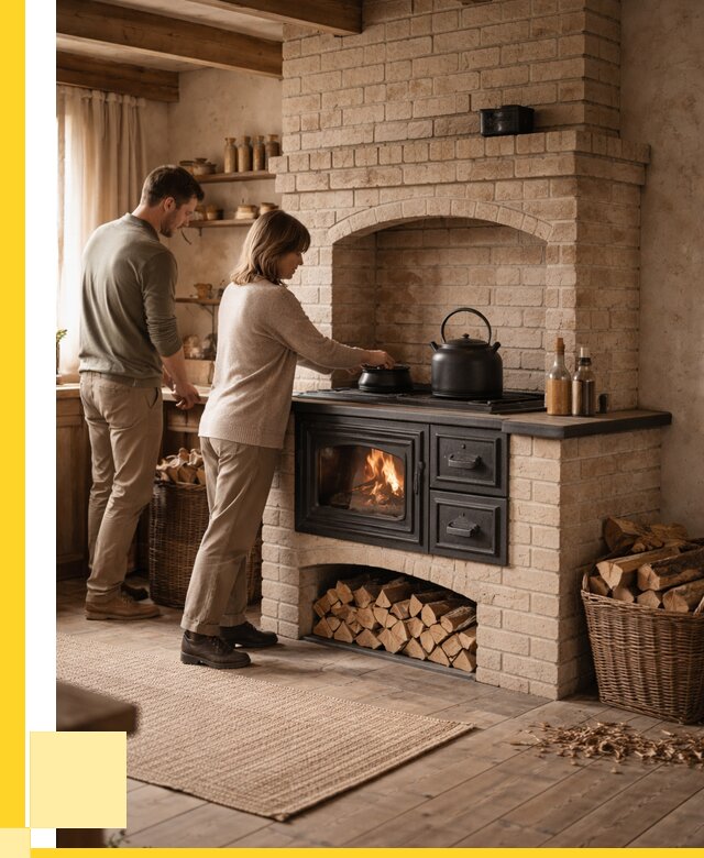 Печи с плитой в Колпине от 46418 р. | ЭриданКлп — кирпичная печь