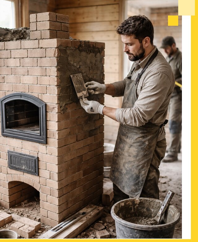 Изготовление и установка печей-шведок под ключ в Колпине