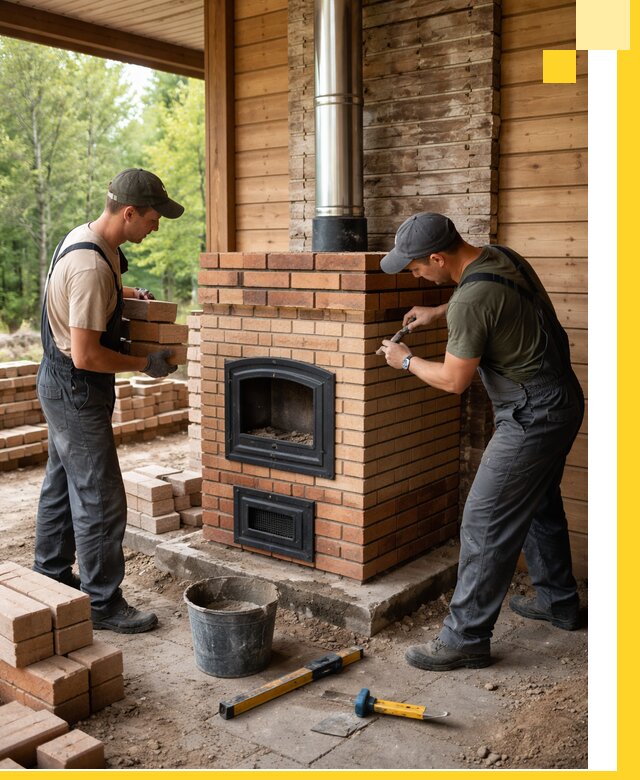 Производство и установка дачных печей под ключ в Колпине