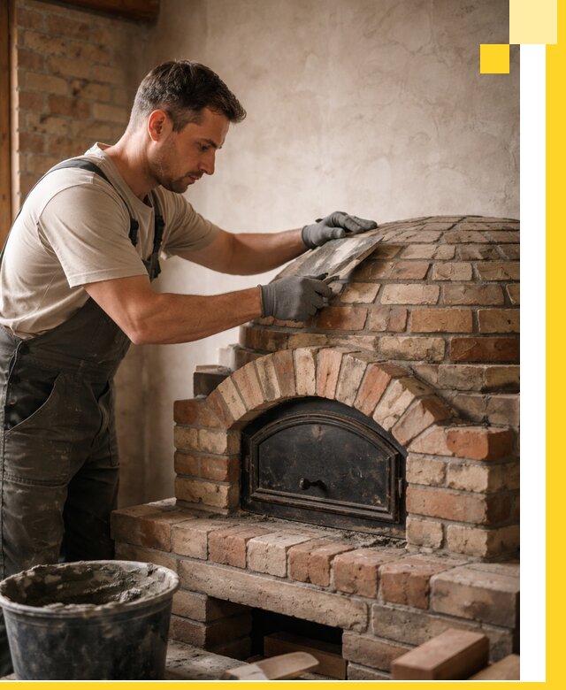 Изготовление и монтаж помпейских печей на заказ в Колпине