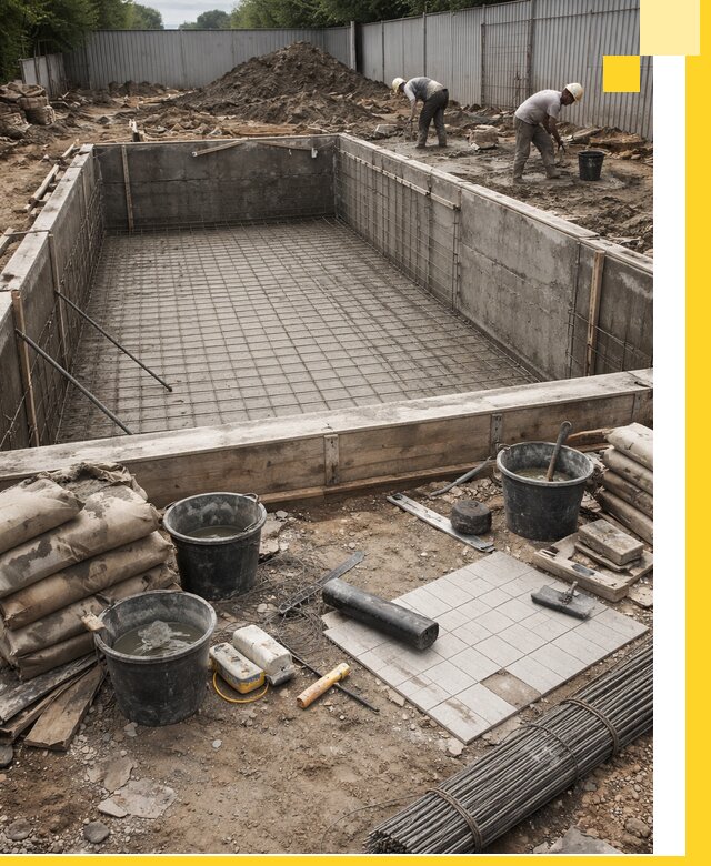 Строительство бассейнов под ключ в Колпине, дизайн и монтаж