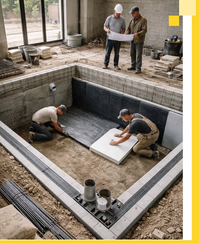 Проекты частных и общественных бассейнов под ключ в Колпине