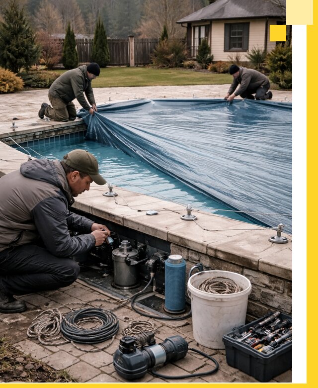 Консервация бассейнов в Колпине: подготовка к длительному хранению