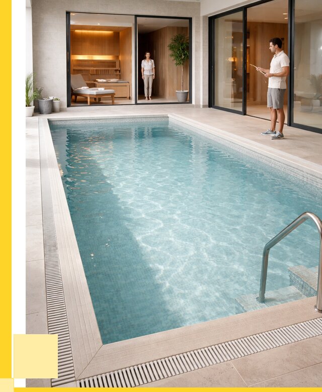 Отделка бассейна пленкой ПВХ в Колпине от 3610 р. - ЭриданКлп