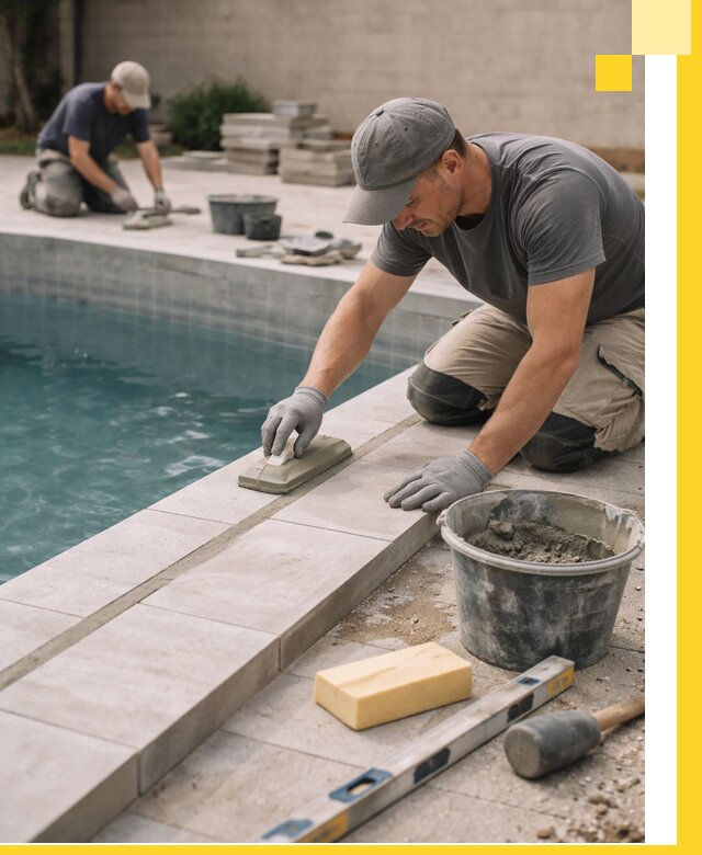 Отделка бассейнов в Колпине: декоративная отделка и гидроизоляция