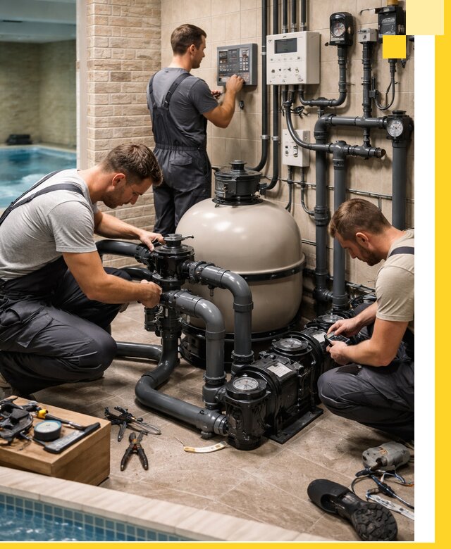 Комплексное оборудование для бассейнов под ключ в Колпине