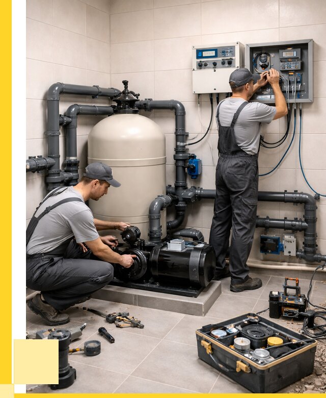 Монтаж оборудования для бассейнов в Колпине от 41260 р. | ЭриданКлп