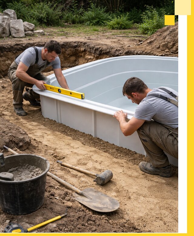 Производство и установка пластиковых бассейнов в Колпине под ключ