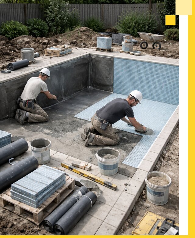 Проектирование и строительство стационарных бассейнов в Колпине