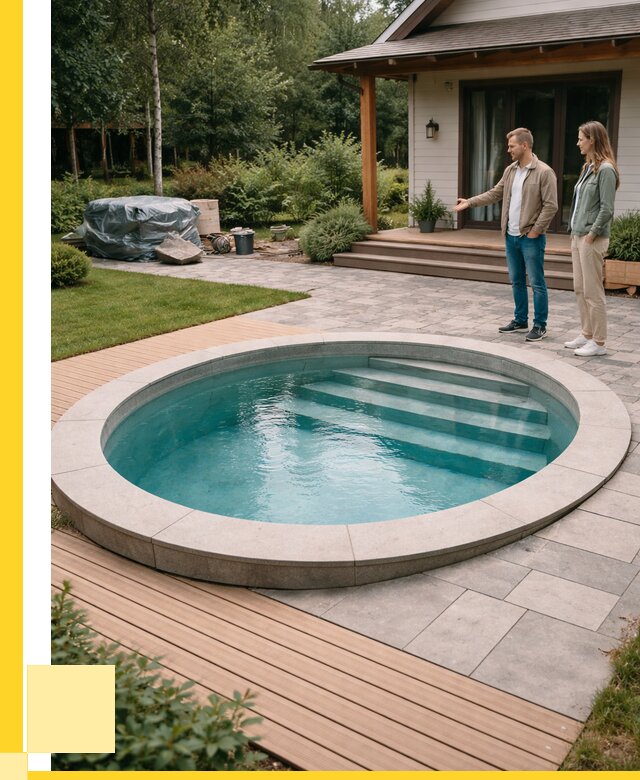 Бассейн на даче под ключ в Колпине от 206300 р., ЭриданКлп