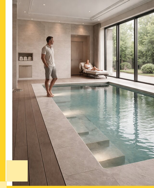 Бассейны в коттедже под ключ в Колпине от 1237800 р. | ЭриданКлп