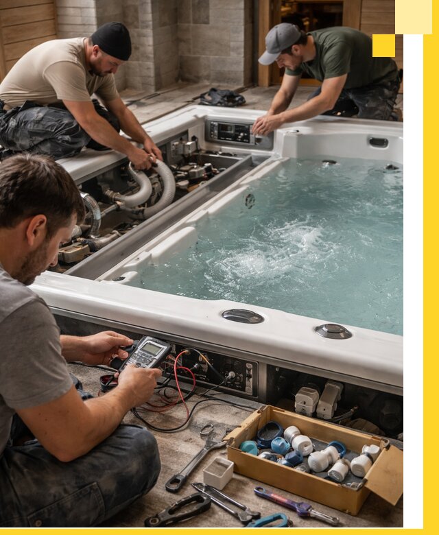 Гидромассажные бассейны под ключ в Колпине, дизайн и монтаж