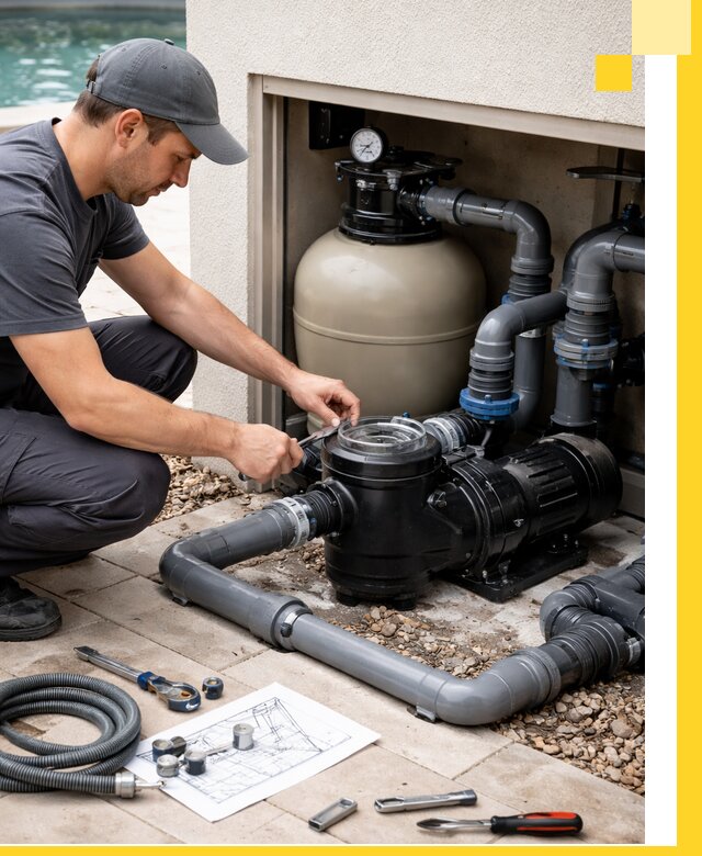 Поставка, монтаж и сервис насосов для бассейнов в Колпине