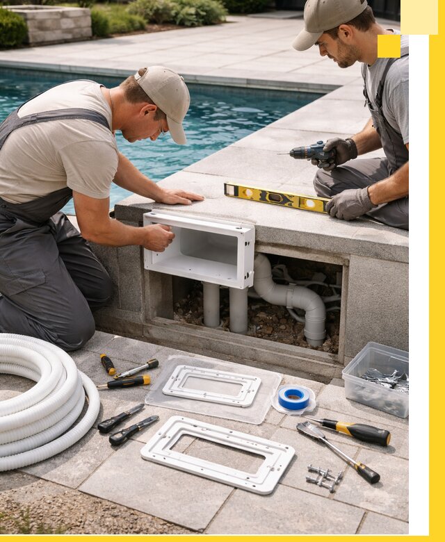 Поставка и установка скиммеров для бассейнов в Колпине