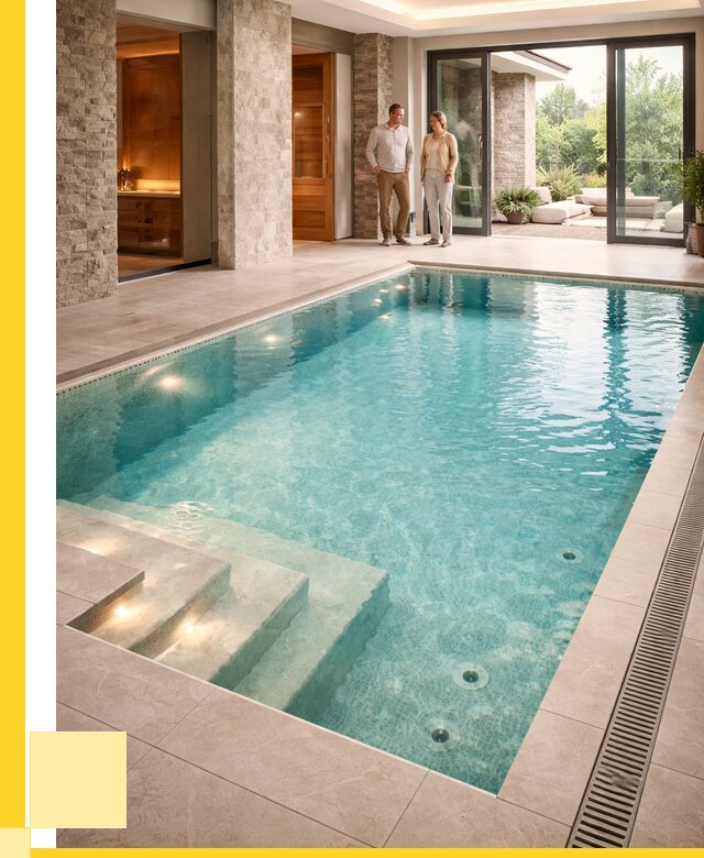 Бассейн во дворе в Колпине: проект, отделка от 1237800 р. | ЭриданКлп