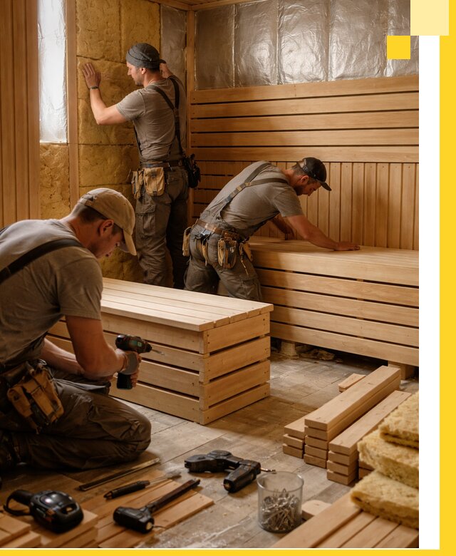 Профессиональное строительство саун под ключ в Колпине