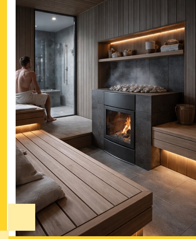 Проект сауны в частном доме в Колпине от 36103 р. | ЭриданКлп
