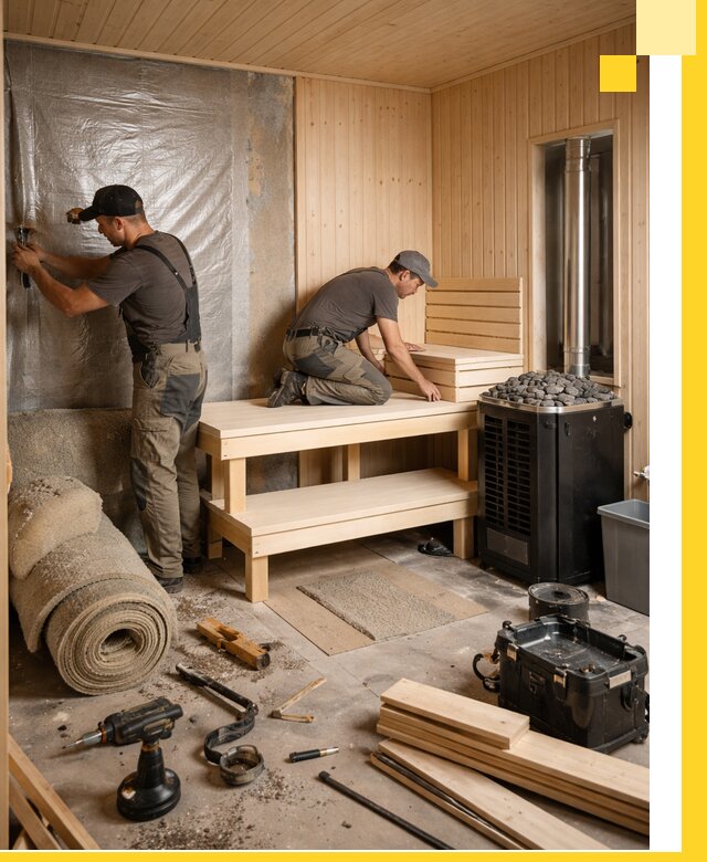 Проекты саун под ключ в Колпине дизайн и строительство