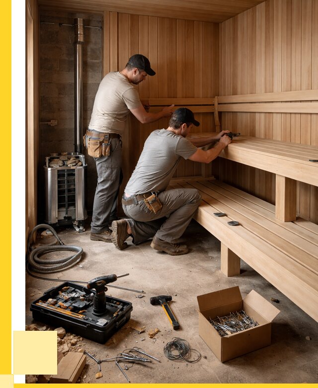 Монтаж саун под ключ в Колпине от 123780 р. | ЭриданКлп