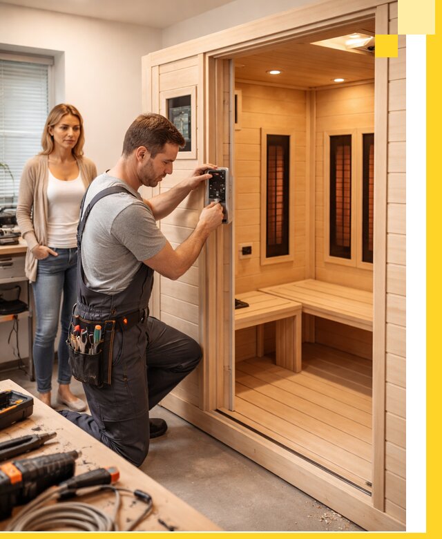 Инфракрасные сауны под ключ в Колпине продажа и установка