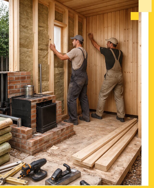 Строительство и установка дачных саун под ключ в Колпине