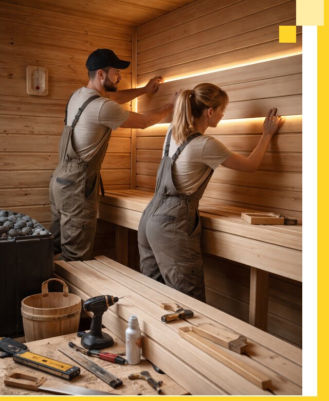 Дизайн саун и бань под ключ с индивидуальным проектом в Колпине