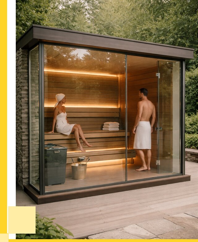 Сауна стеклянная и двери для сауны в Колпине от 257875 р. | ЭриданКлп