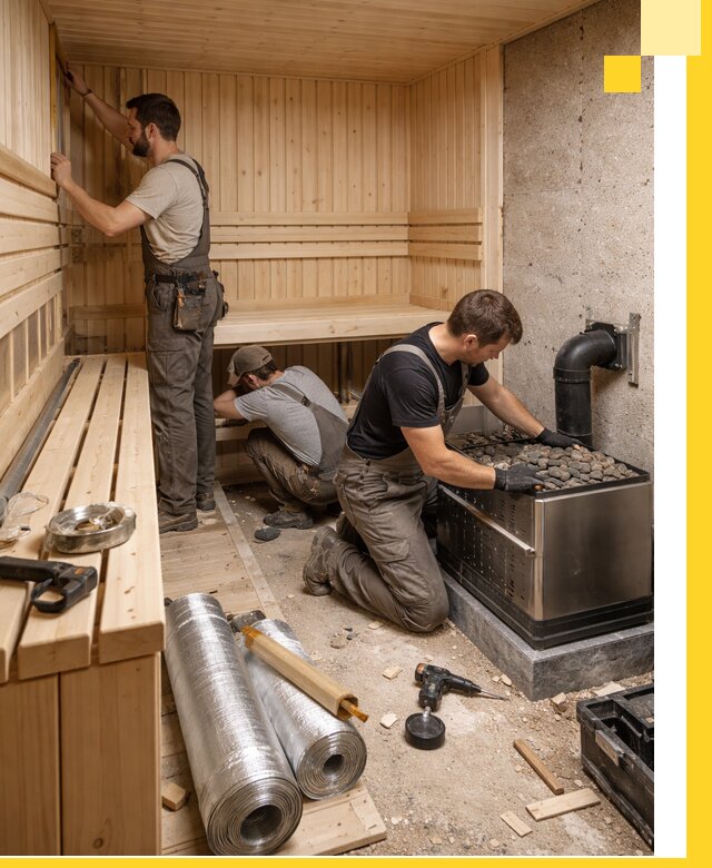 Индивидуальные сауны на заказ в Колпине под ключ, проект и монтаж