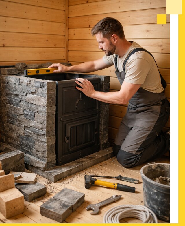 Производство и установка печей для саун под ключ в Колпине