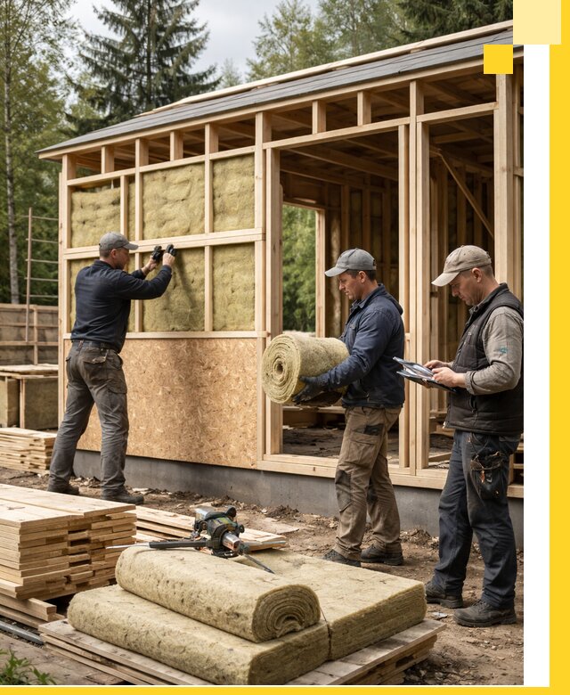 Проектирование и строительство каркасных бань в Колпине под ключ