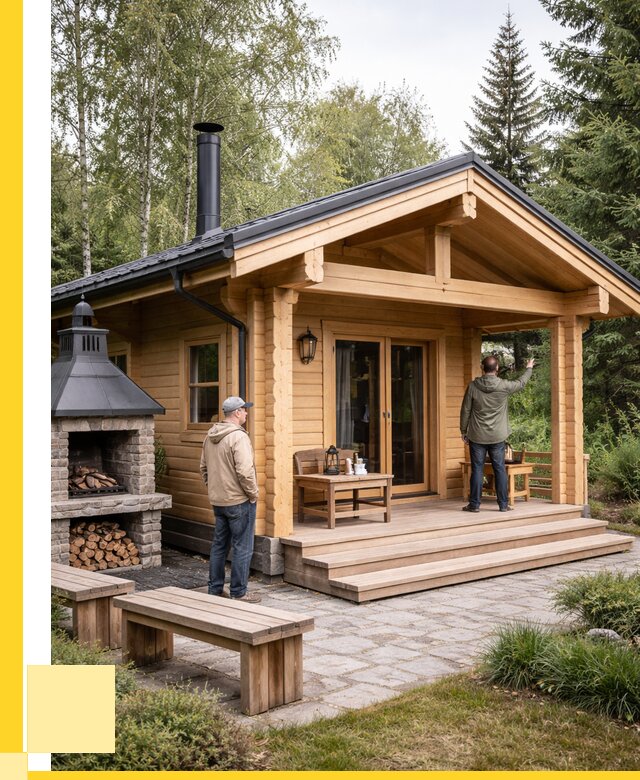 Деревянные бани под ключ в Колпине от 464175 р. | ЭриданКлп