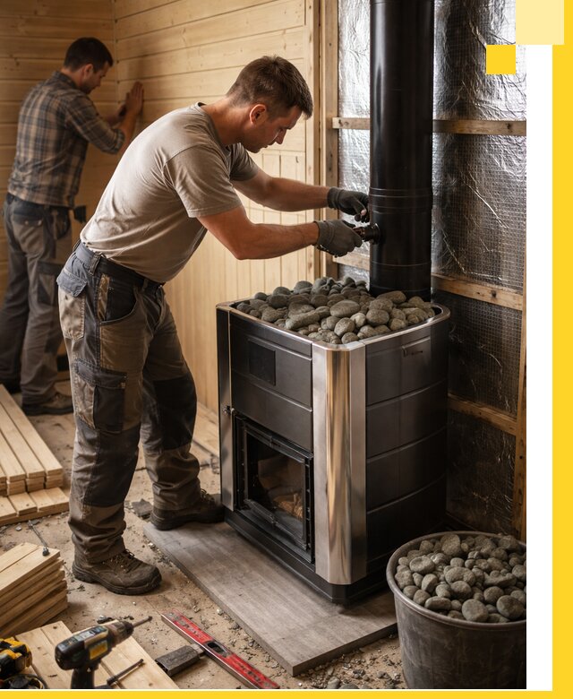 Проектирование и строительство парилок для бани в Колпине под ключ