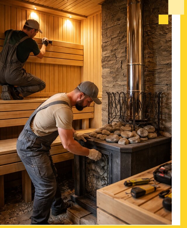 Комплексный дизайн бань, саун и зон отдыха в Колпине