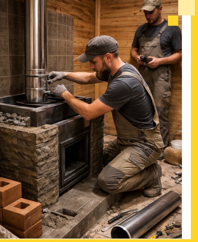 Изготовление и установка банных печей под ключ в Колпине