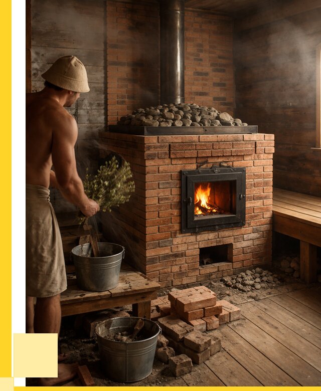 Кирпичные банные печи в Колпине от 92835 р. | ЭриданКлп