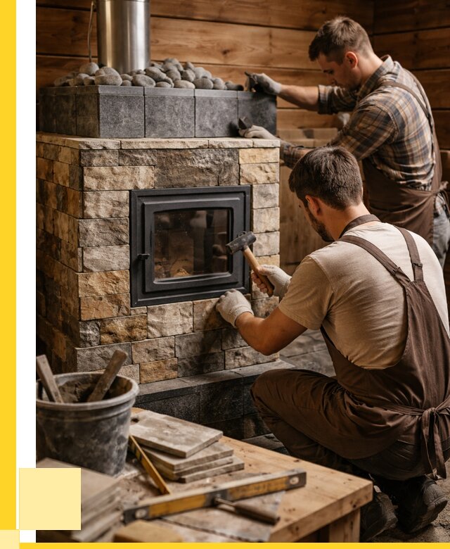 Облицовка банной печи в Колпине от 15473 р. | ЭриданКлп