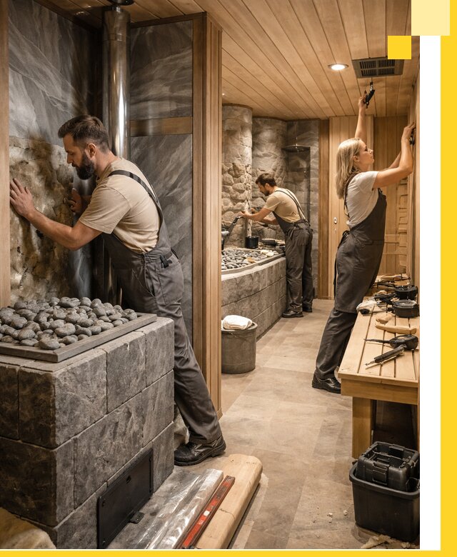 Строительство бань и SPA процедур в Колпине под ключ и отделкой