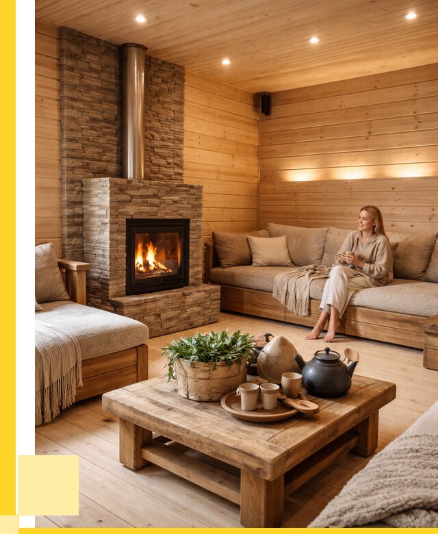 Проект бани с комнатой отдыха в Колпине от 36103 р. | ЭриданКлп