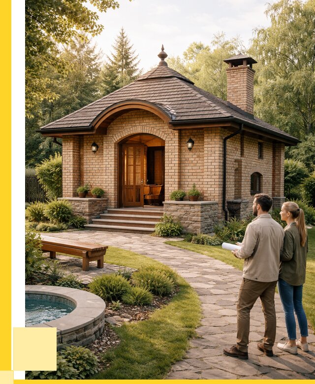 Проект кирпичной бани в Колпине от 30945 р. | ЭриданКлп